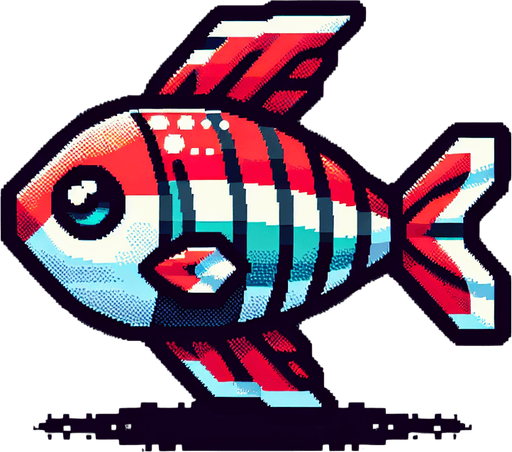 a cardinal tetra.
Single Game Texture. In-Game asset. 2d. Blank background. High contrast. No shadows.