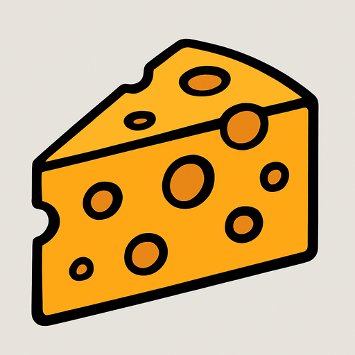 Peynir.
In-Game asset.  2d.  High contrast.  No shadows