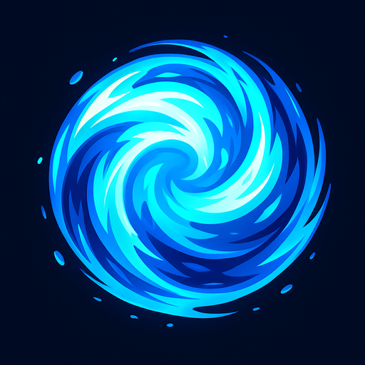 Airball of dragon shout. sphere. HD colors..
In-Game asset.  2d.  High contrast.  No shadows