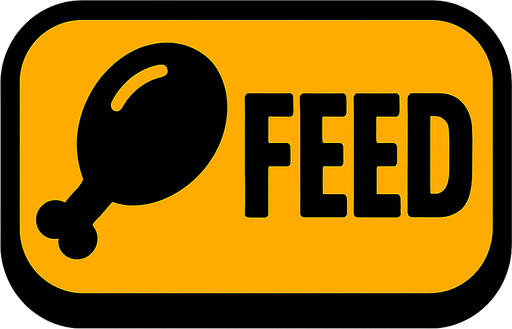 feed boutton.
In-Game asset.  2d.  High contrast.  No shadows