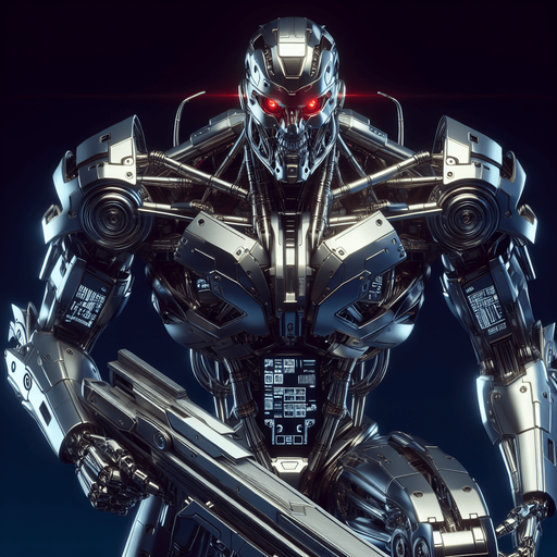 Enemy.
Make an image of enemy in a game that has a robotic look