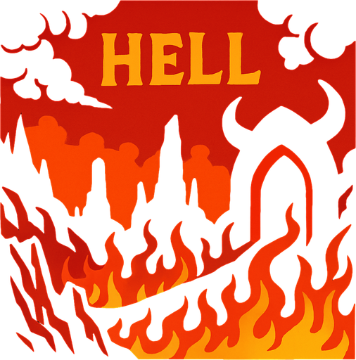hell.
In-Game asset.  2d.  High contrast.  No shadows