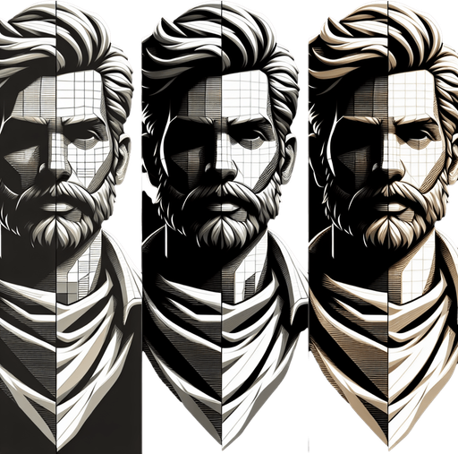 relief avatar.
Single Game Texture. In-Game asset. 2d. Blank background. High contrast. No shadows.