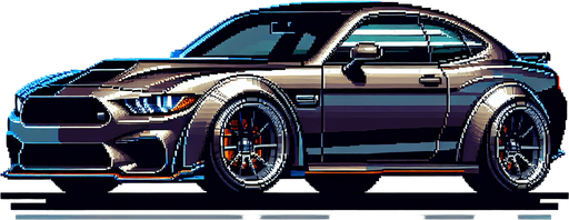 2d pixel car png