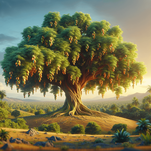 Big and beautiful mango tree with beautiful background.
3d and great details and color