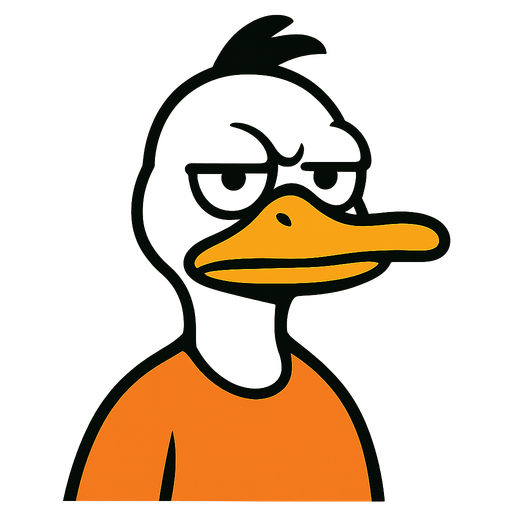 make very well known duck memes. single character. no writing..
In-Game asset.  2d.  High contrast.  No shadows