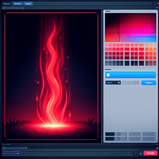 A single vertical red glowing line. 
Single Game Texture. In-Game asset. 2d. Blank background. High contrast. No shadows.