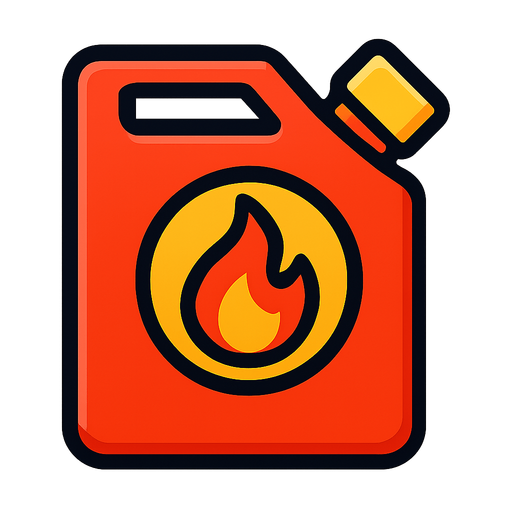 fuelPowerup.
In-Game asset.  2d.  High contrast.  No shadows