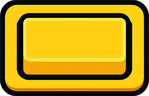 basılabilir tuş görseli dikdörtgen.
In-Game asset.  2d.  High contrast.  No shadows