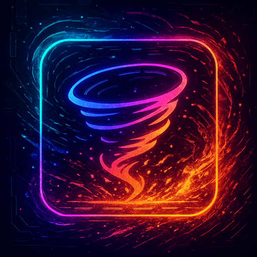 Ability icon 'Dust storm' . cyberpunk. abstract. Futuer. different colors. HD colors