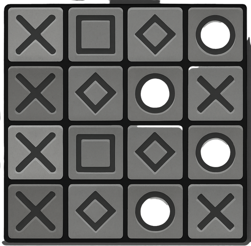 Make grey tiles.
In-Game asset.  2d.  High contrast.  No shadows