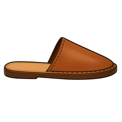 baba terliği. No background. Transparent background. Blank background. No shadows. 2d. In-Game asset. flat