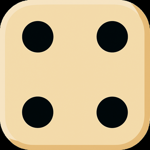 Zar 4 olsun. Deliklerinin içi dolu siyah olsun.