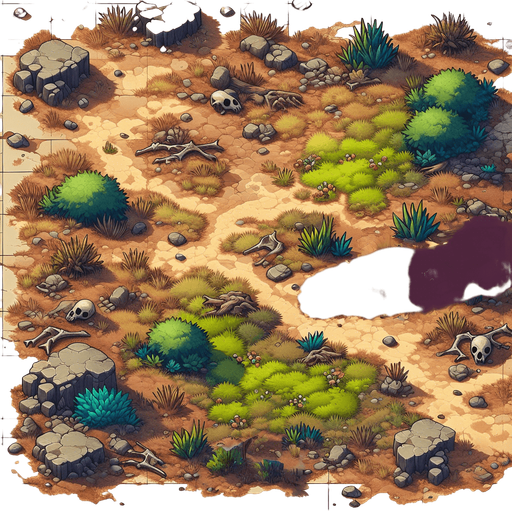 Changed to a mine cave with a faint red glow