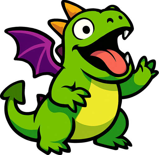 Baby dragon from clash of clans.
In-Game asset.  2d.  High contrast.  No shadows