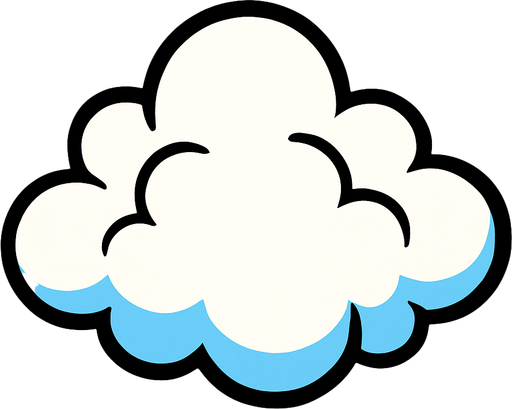 nubes animada.
In-Game asset.  2d.  High contrast.  No shadows