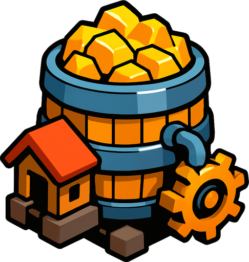 Gold mine of clash of clans.
In-Game asset.  2d.  High contrast.  No shadows