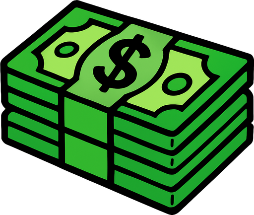 do it a try money.
In-Game asset.  2d.  High contrast.  No shadows