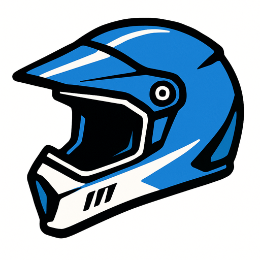 biker helmet.
In-Game asset.  2d.  High contrast.  No shadows