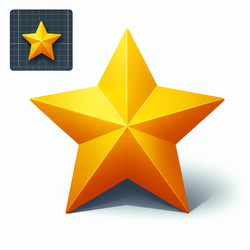 yellow star.
Single Game Texture. In-Game asset. 2d. Blank background. High contrast. No shadows.