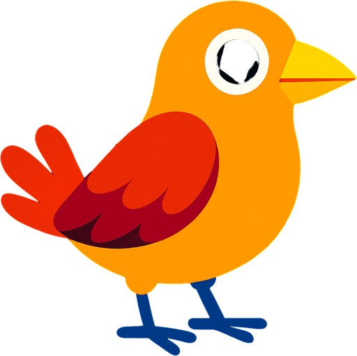 bird.
In-Game asset.  2d.  High contrast.  No shadows