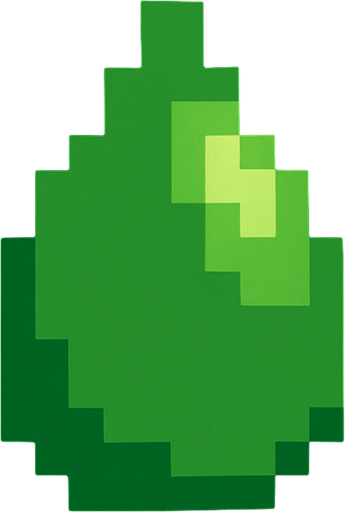 8bit kiwi seed.
In-Game asset.  2d.  High contrast.  No shadows
