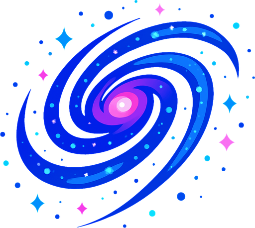 Galaksi.
In-Game asset.  2d.  High contrast.  No shadows