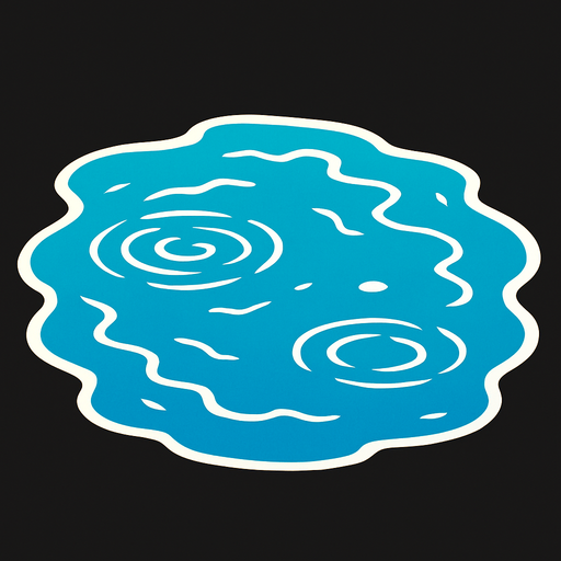 Water.
In-Game asset.  2d.  High contrast.  No shadows