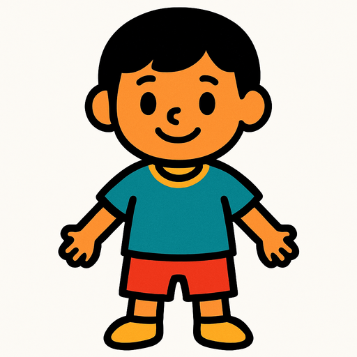 child.
In-Game asset.  2d.  High contrast.  No shadows