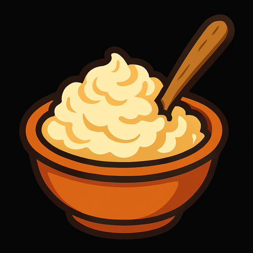 Papa alimento.
In-Game asset.  2d.  High contrast.  No shadows