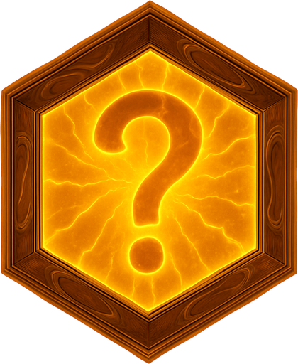 A '?' (question mark) symbol inside