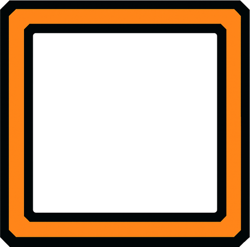 Hotbar slot.
In-Game asset.  2d.  High contrast.  No shadows