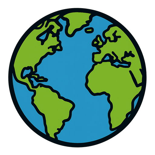 earth.
In-Game asset.  2d.  High contrast.  No shadows