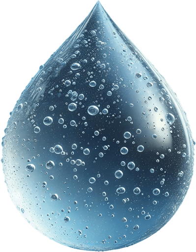 a round water drop.
Single Game Texture.  In-Game asset.  2d.  High contrast.  No shadows