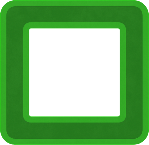 make green square but more opacity and only square middle empy.
In-Game asset.  2d.  High contrast.  No shadows
