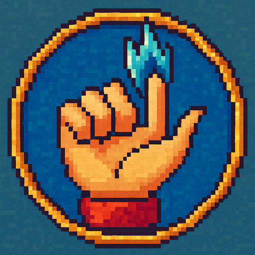 A retro pixel style, colourful, RPG style.