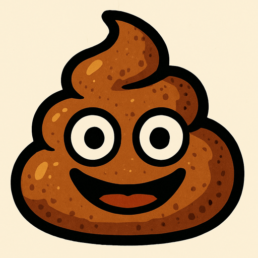 kaka yüzü.
In-Game asset.  2d.  High contrast.  No shadows