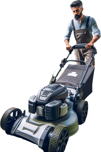 grass mower.