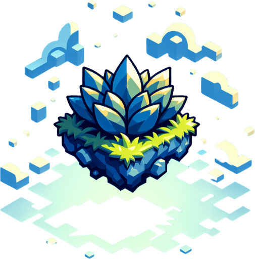 blue background Single Game Texture. In-Game asset. 2d. Blank background. High contrast. No shadows.