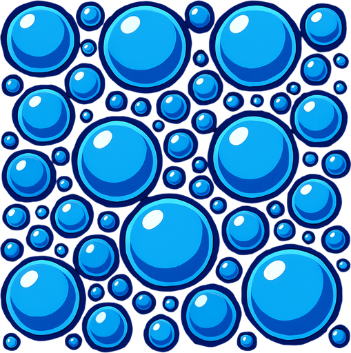 wall of bubbles.
In-Game asset.  2d.  High contrast.  No shadows