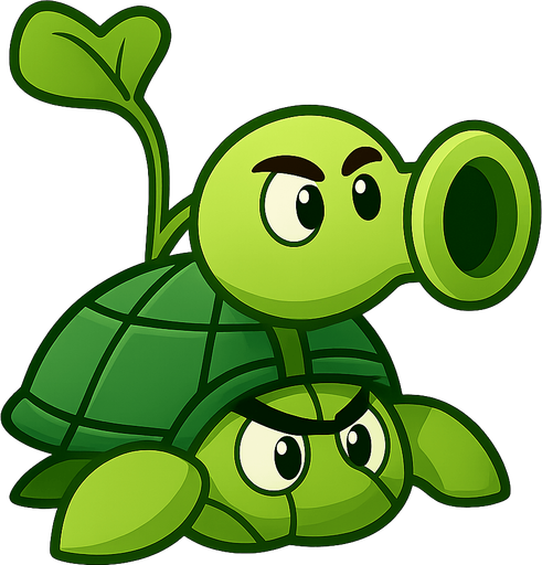 lanzamaiz pvz. No background. Transparent background. Blank background. No shadows. 2d. In-Game asset. flat