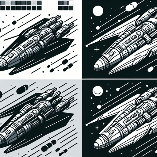A space ship.
Single Game Texture.  In-Game asset.  2d.  Blank background.  High contrast.  No shadows standing