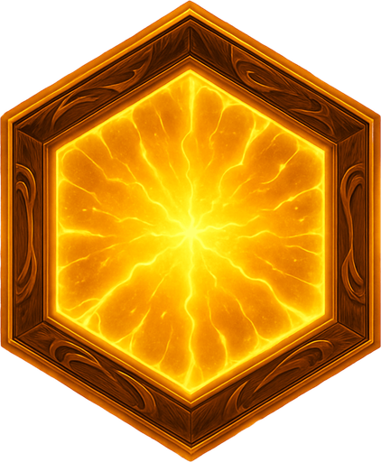 A version of this frame that symbolizes that this button has boosted / improved power