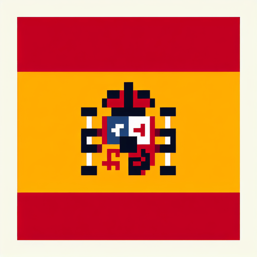 spain flag. simple. flat..
Single Game Texture. In-Game asset. 2d. Blank background. High contrast. No shadows.