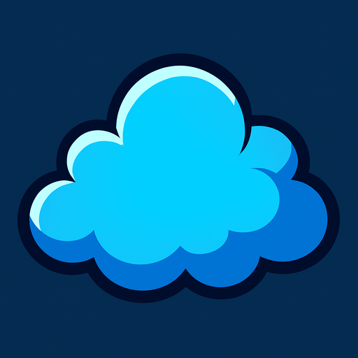 Nube.
In-Game asset.  2d.  High contrast.  No shadows