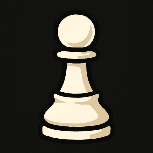 White Pawn Chess.
In-Game asset.  2d.  High contrast.  No shadows