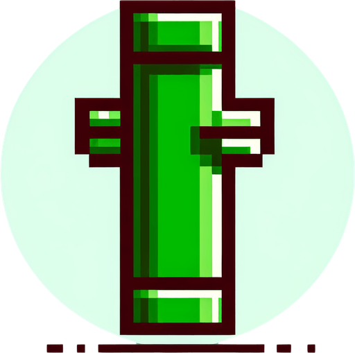 Flappy bird pipe, is green.
Single Game Texture.  In-Game asset.  2d.  Blank background.  High contrast.  No shadows