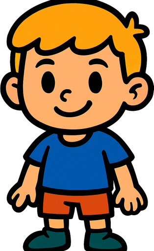 he is boy. my son.
In-Game asset.  2d.  High contrast.  No shadows