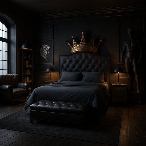 alpha male's room ,very masculine king's room, awesomeness, badass, cool place