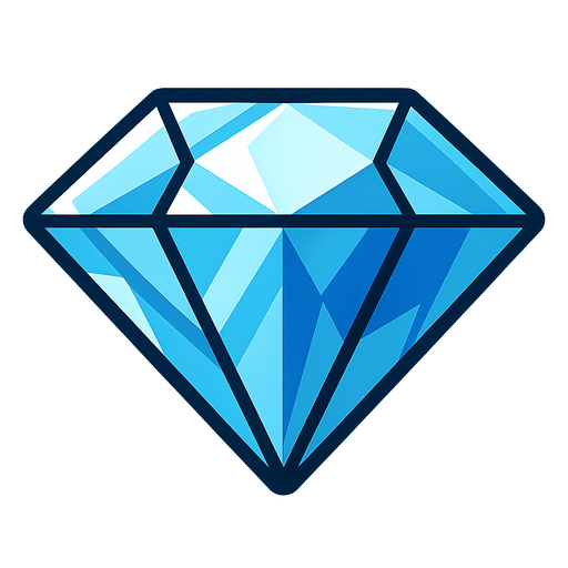 Diamond.
In-Game asset.  2d.  High contrast.  No shadows